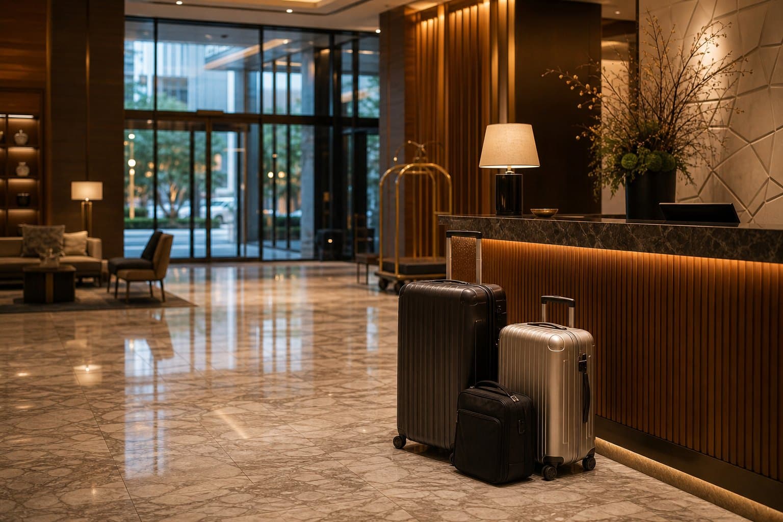 Kansai Airport to Osaka hotel arrival with luggage ready at reception